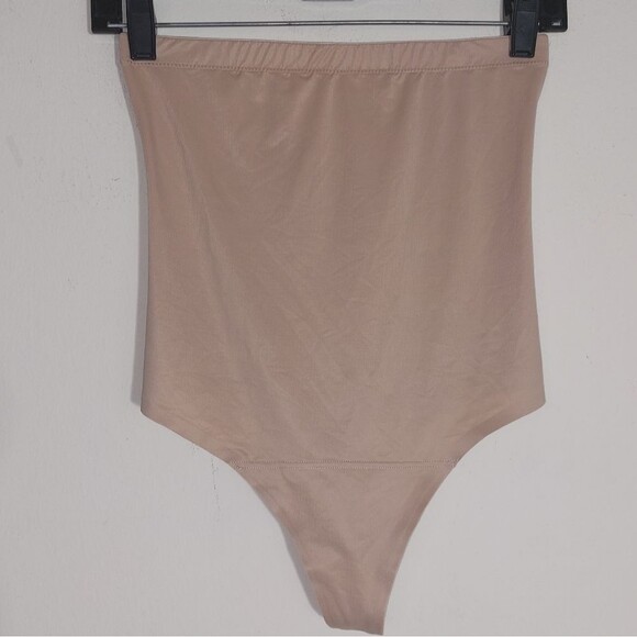 EUC ASSETS by SPANX Women's Flawless Finish High-Waist Shaping Thong Beige SZ L - Picture 4 of 11